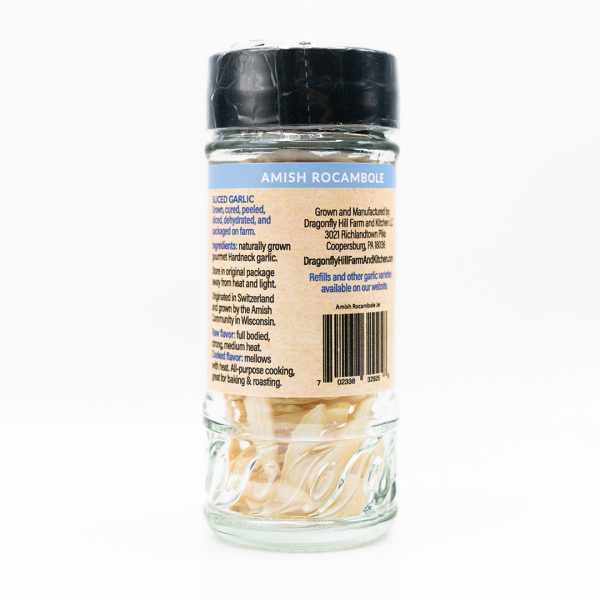 Sliced Amish Rocambole Garlic Jar 3