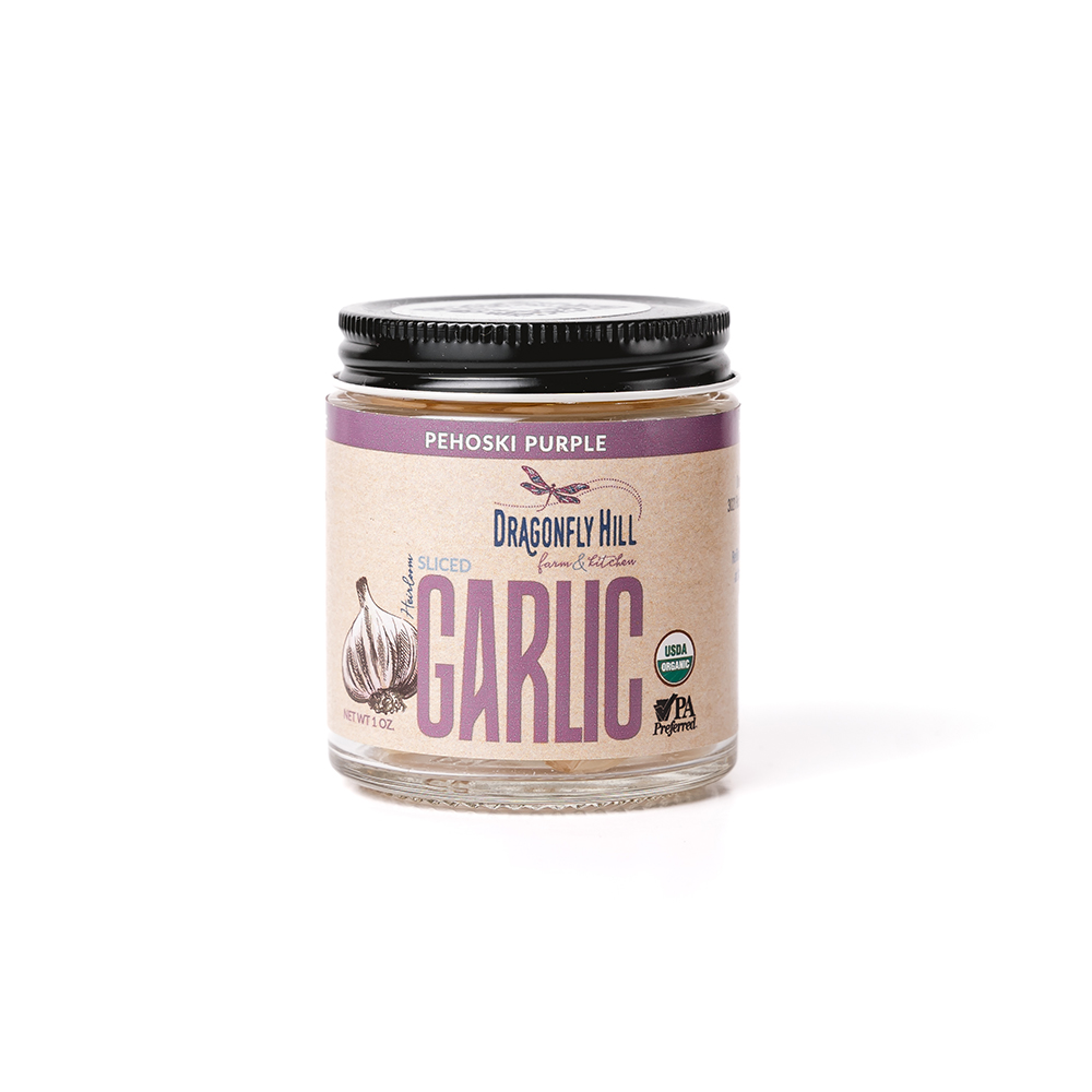 Sliced Pehoski Purple Garlic Jar 1