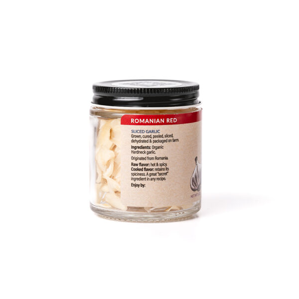 Sliced Romanian Red Garlic Jar - Image 4
