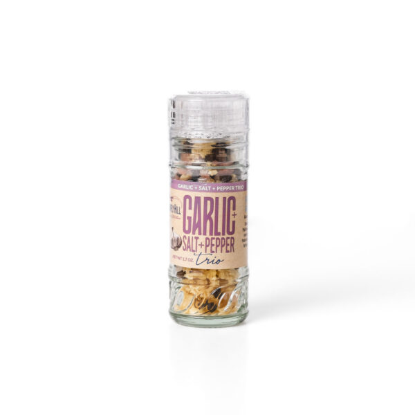 Salt & Pepper TRIO Diced Gourmet Garlic Blend Jar